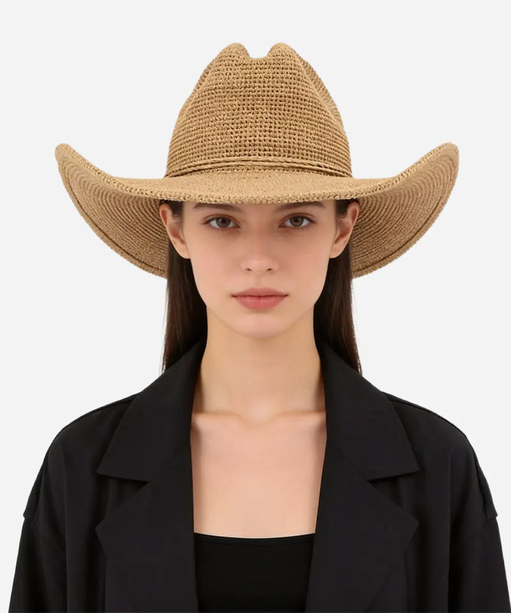 LBORA Ames Packable Straw Cowboy Hat