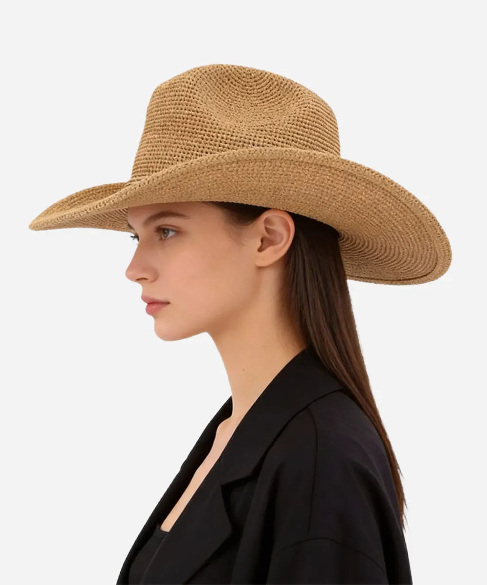 LBORA Ames Packable Straw Cowboy Hat