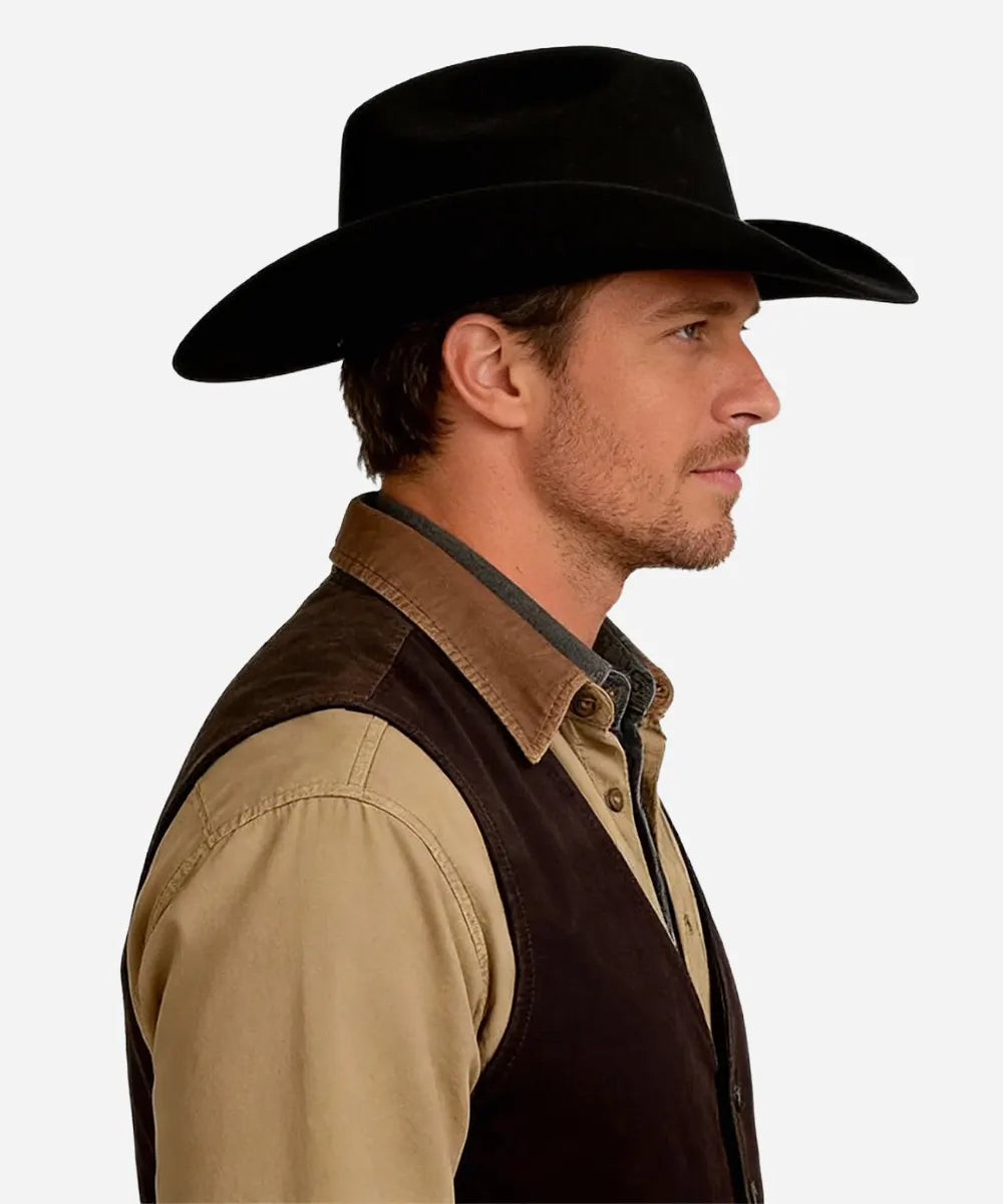 LBORA James Dean Cowboy Hat - Black