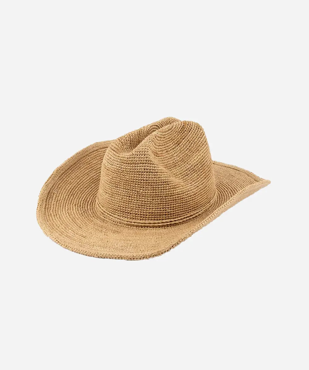 LBORA Ames Packable Straw Cowboy Hat
