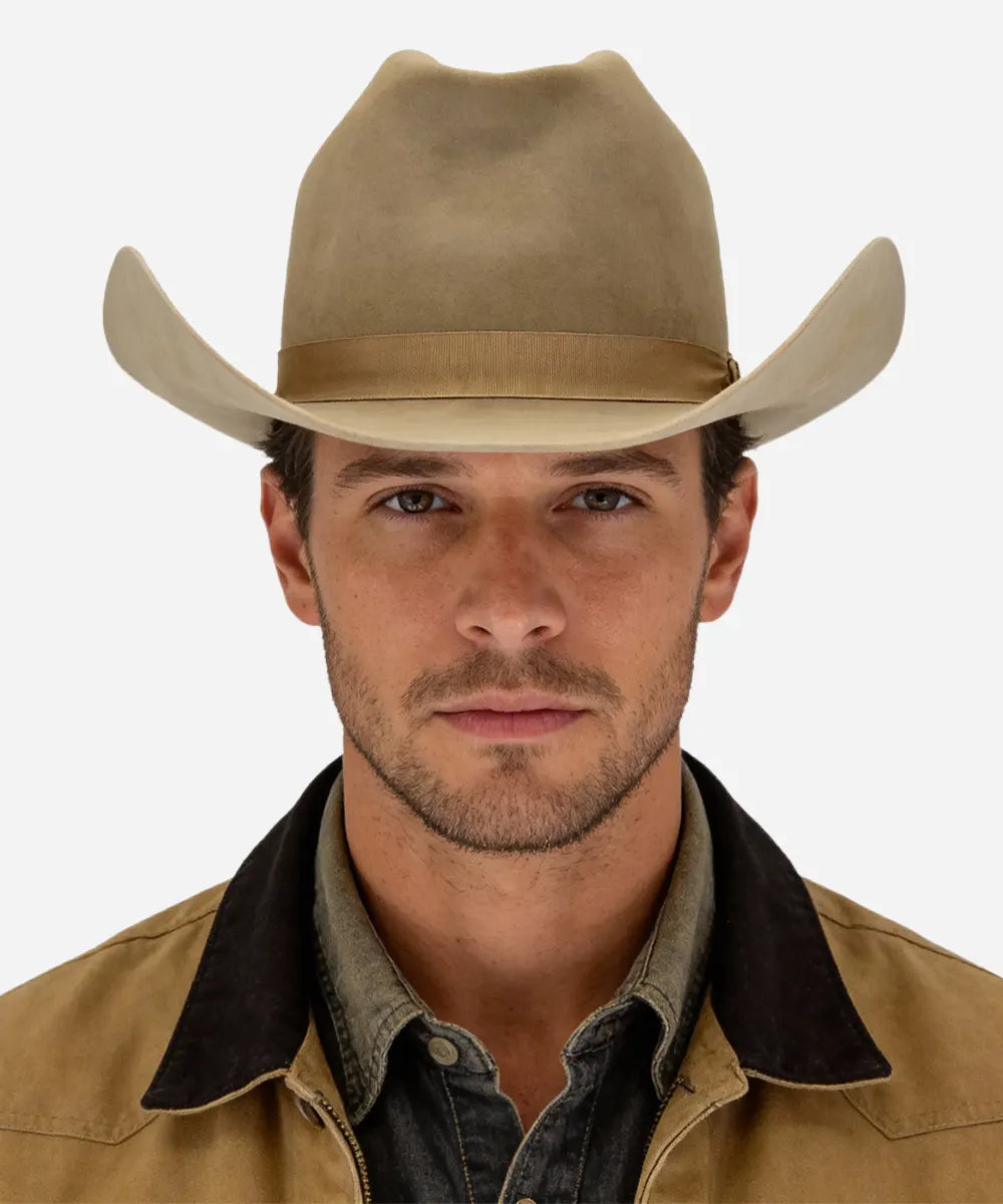 LBORA James Dean Cowboy Hat - Beige