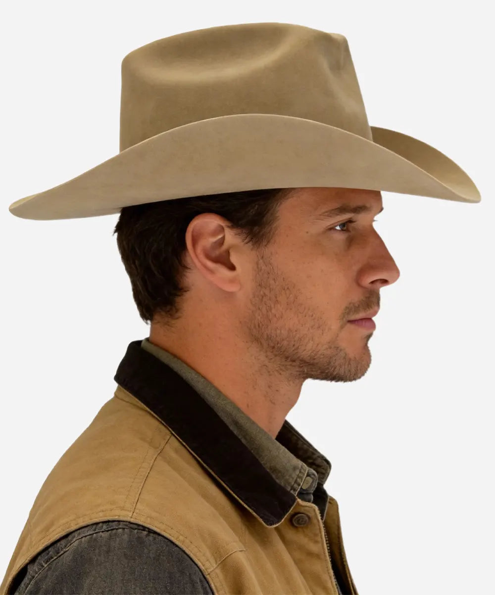 LBORA James Dean Cowboy Hat - Beige