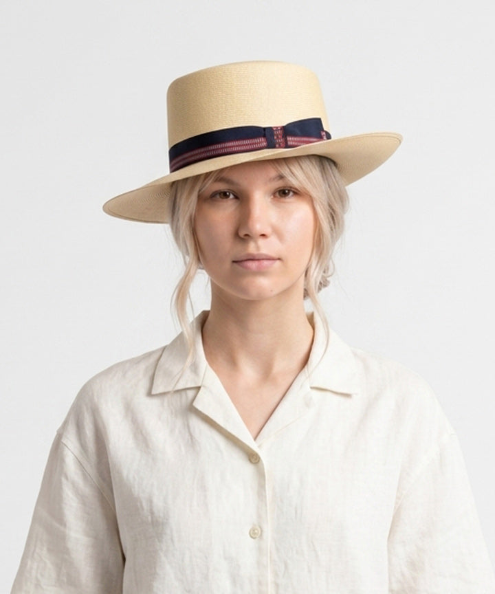 LBORA 1930s Optimo Vintage Straw Panama Hat