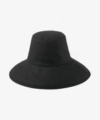 "Portable Holiday Canvas Bucket Summer Hat - Black"