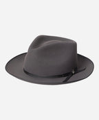 "Grey felt fedora for men"