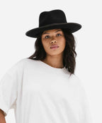 "black fedora hat for women"