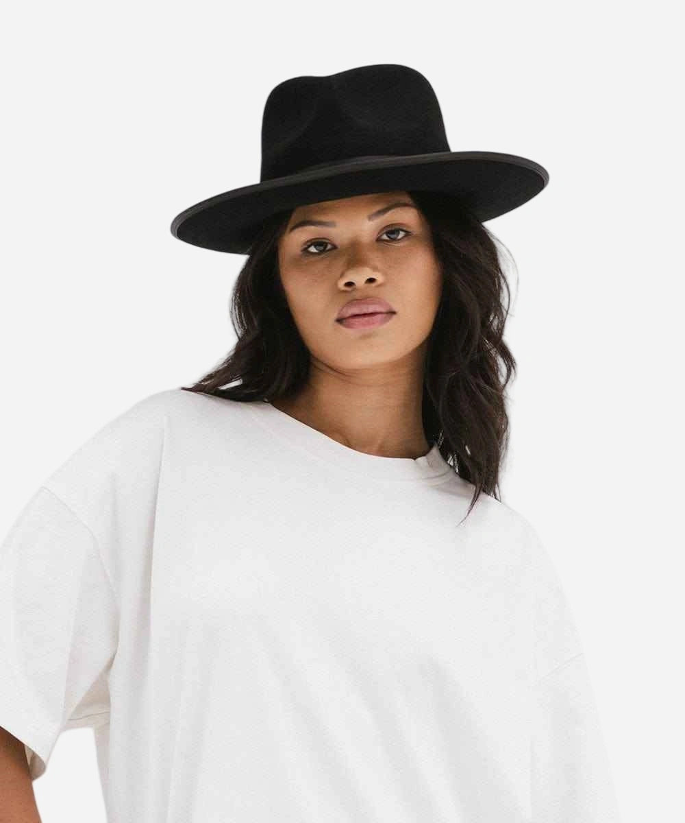 "black fedora hat for women"