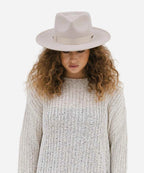 "beige fedora hat for women"
