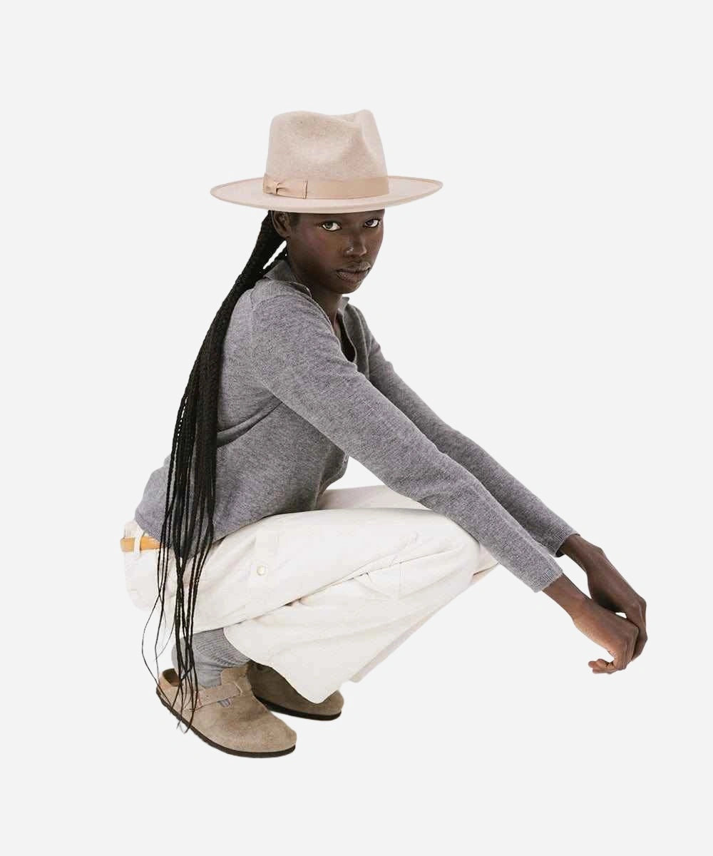 "buy women's oatmeal rancher hat - best neutral hat for everyday wear"