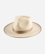 " Monroe Rancher Fedora Hat - women's white felt fedora hat for fall"
