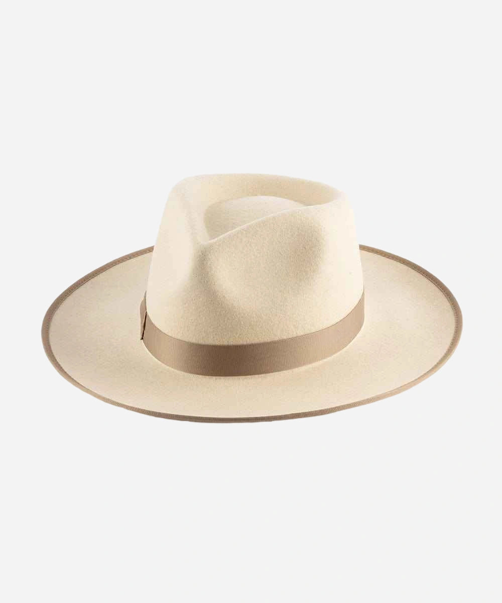 " Monroe Rancher Fedora Hat - women's white felt fedora hat for fall"