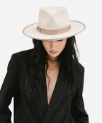 "white fedora hat for women"