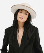 "buy women's white rancher fedora"