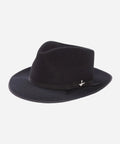 "quality black felt fedora"