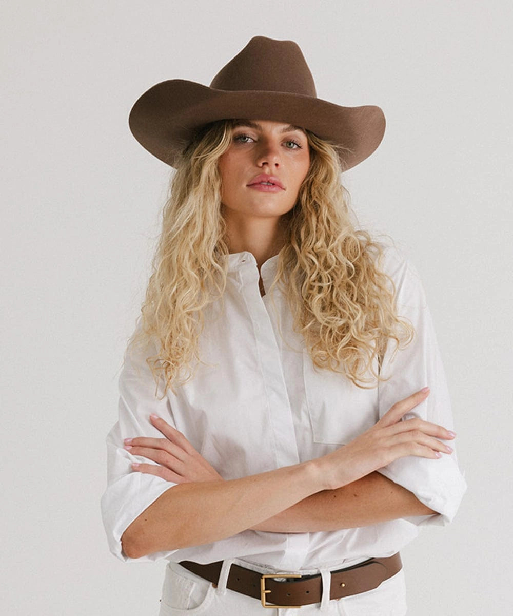 "Teddy Cattleman Cowboy Hat - Women's Australian Wool | Festival Style"