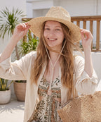LBORA Coastline Minimal Sun Hat-Natural