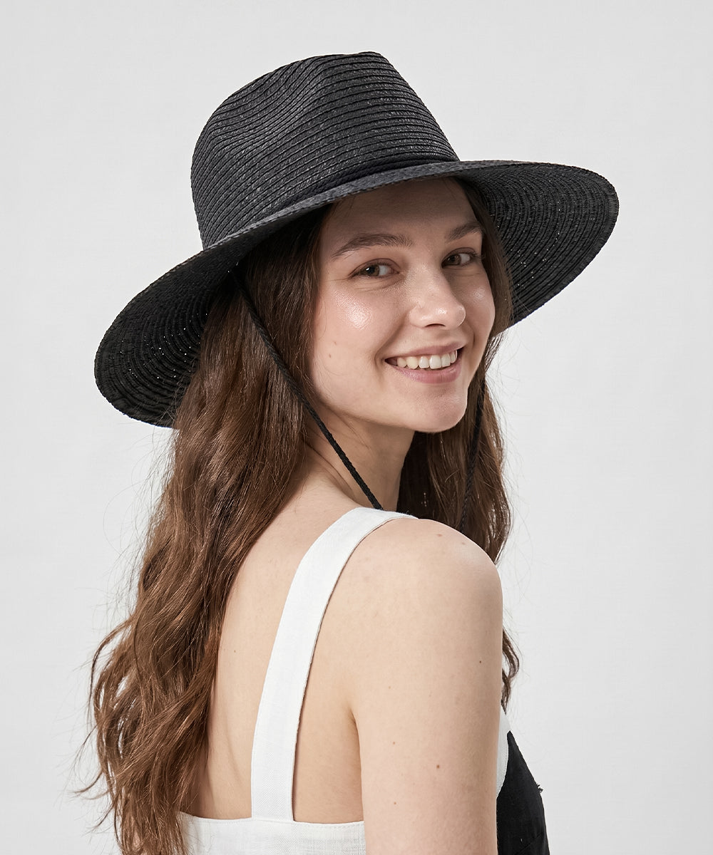 LBORA Coastline Minimal Sun Hat - Black