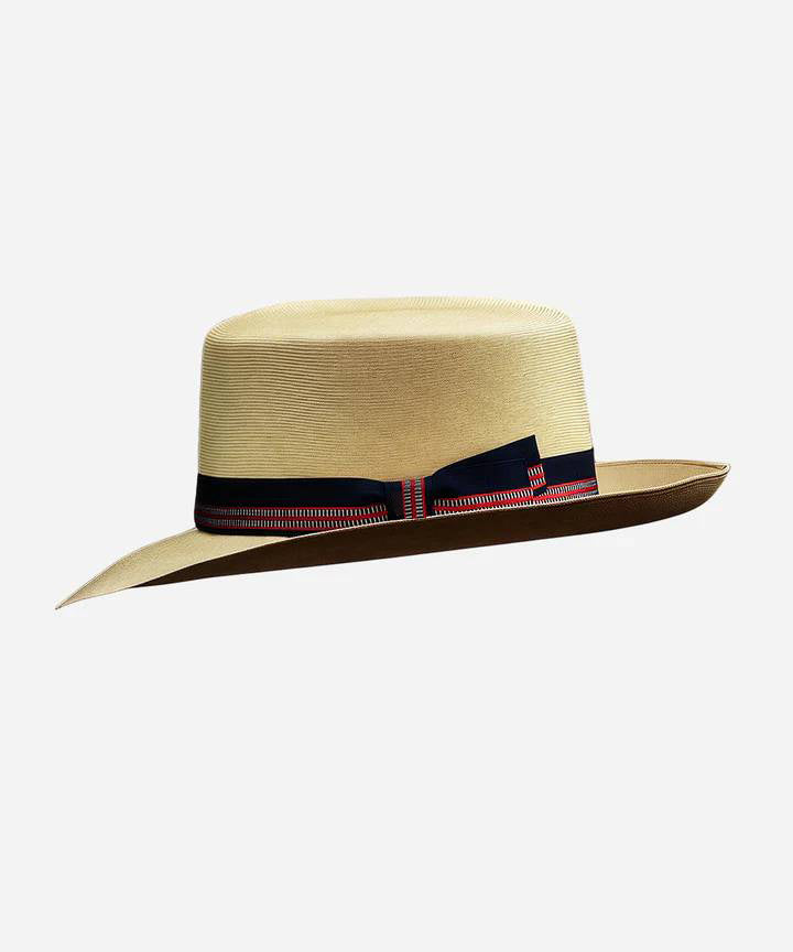 LBORA 1930s Optimo Vintage Straw Panama Hat