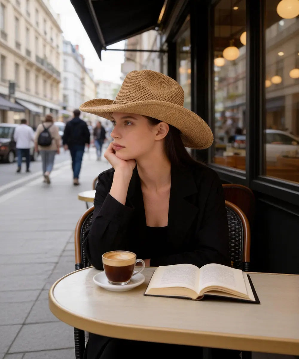 LBORA Ames Packable Straw Cowboy Hat