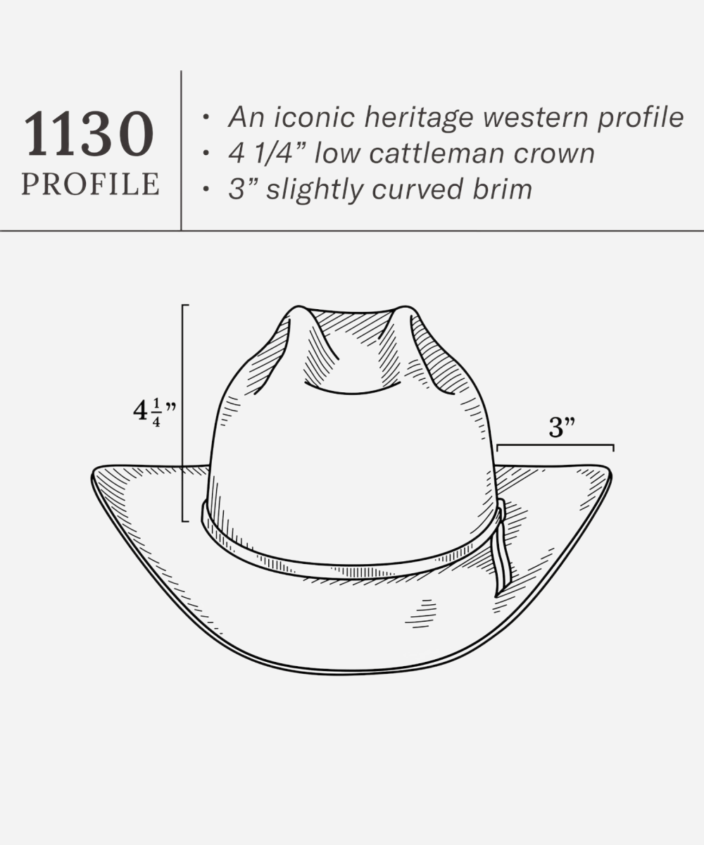 Authentic high quality Latitude unisex cowboy hat made from premium natural cream felt material
