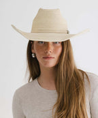 Chic palm leaf cowboy hat inspired by Yellowstone western fashion