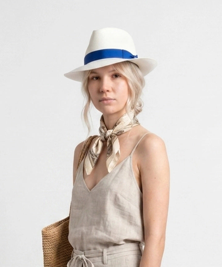 LBORA Gatsby Straw Panama - Blue