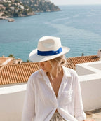 LBORA Gatsby Straw Panama - Blue