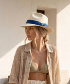 LBORA Gatsby Straw Panama - Natural