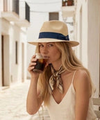 LBORA Gatsby Straw Panama - Natural