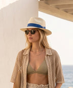 LBORA Gatsby Straw Panama - Natural