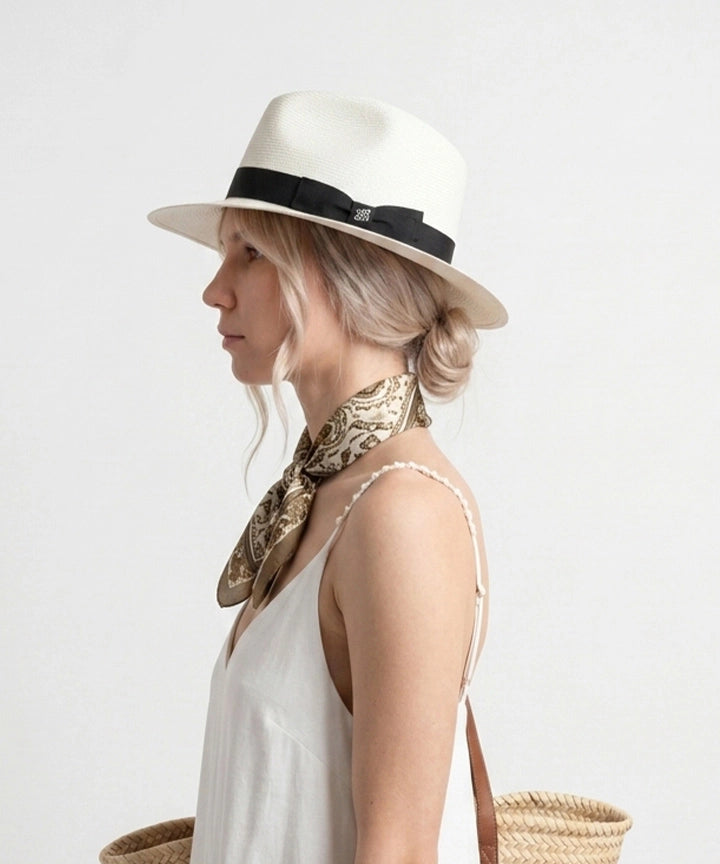 LBORA Gatsby Straw Panama - Black