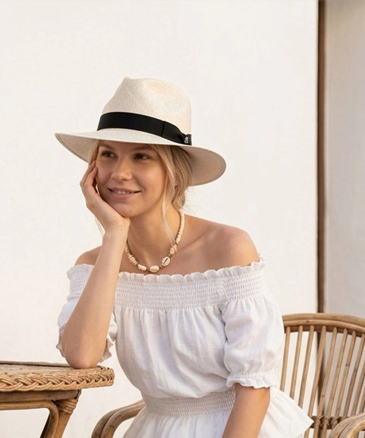 LBORA Gatsby Straw Panama - Black