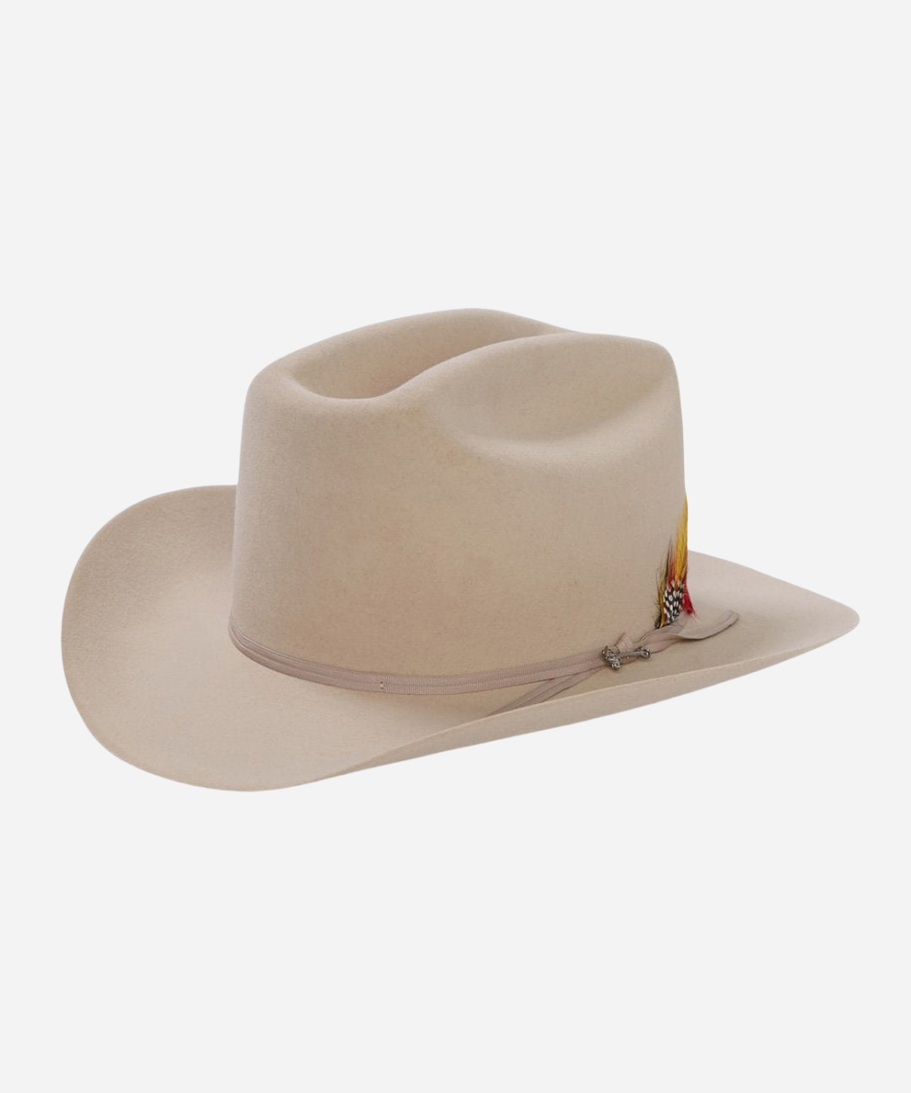 Latitude premium wool felt cowboy hat in classic natural tone with structured cattleman crown LBORA