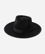 Black Legacy felt fedora Atomic Era inspired cinematic wide brim hat LBORA
