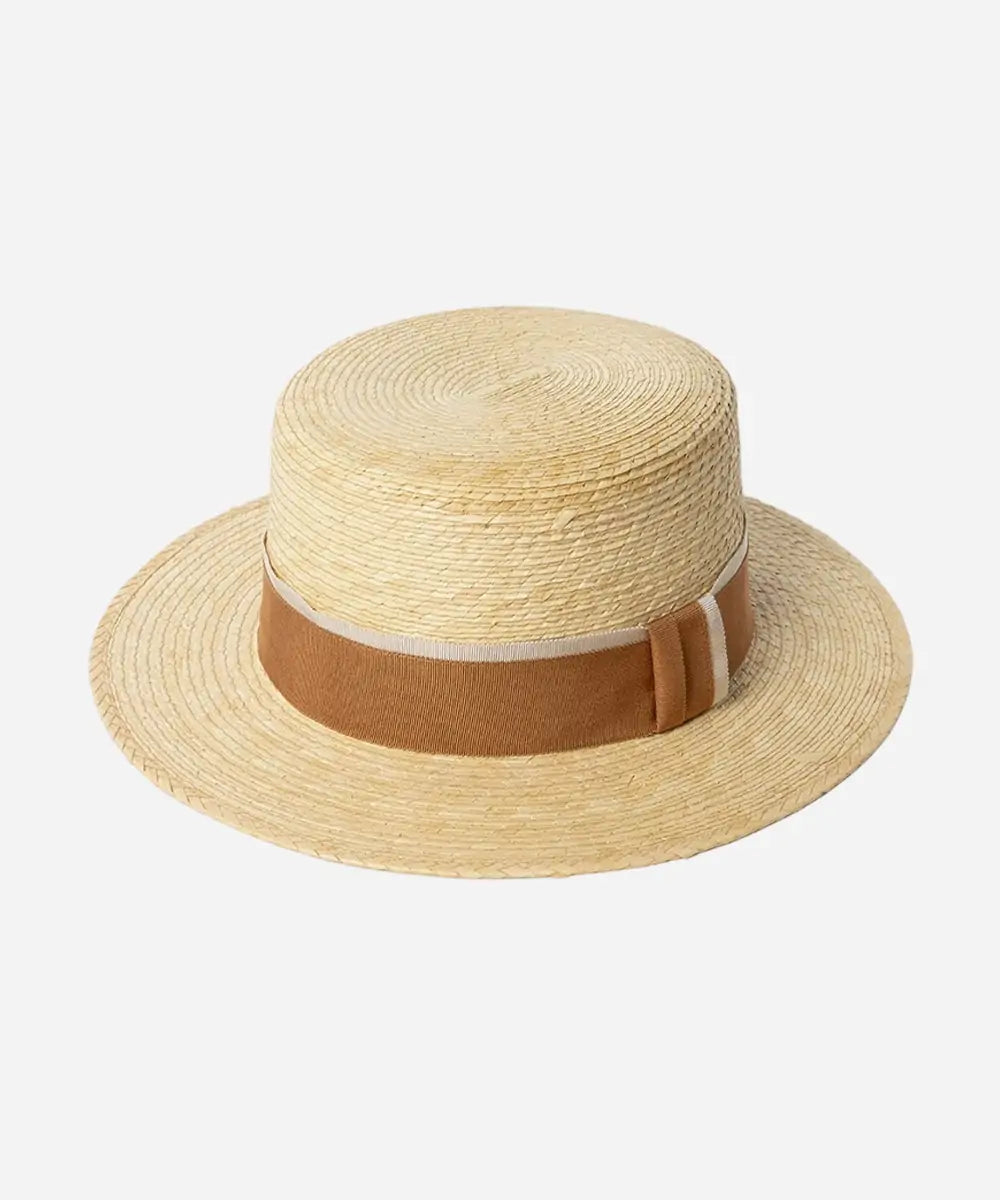 LBORA Women's Summer Palm Leaf Straw Hat