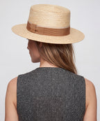 LBORA Women's Summer Palm Leaf Straw Hat