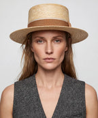 LBORA Women's Summer Palm Leaf Straw Hat