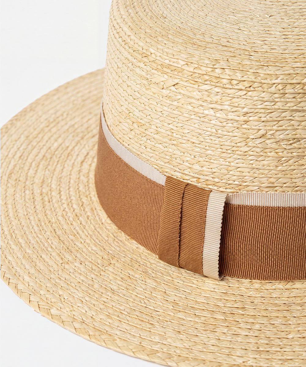 LBORA Women's Summer Palm Leaf Straw Hat