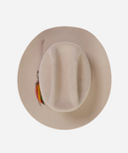 Traditional unisex western ranch hat Latitude natural felt with wide brim silhouette USA