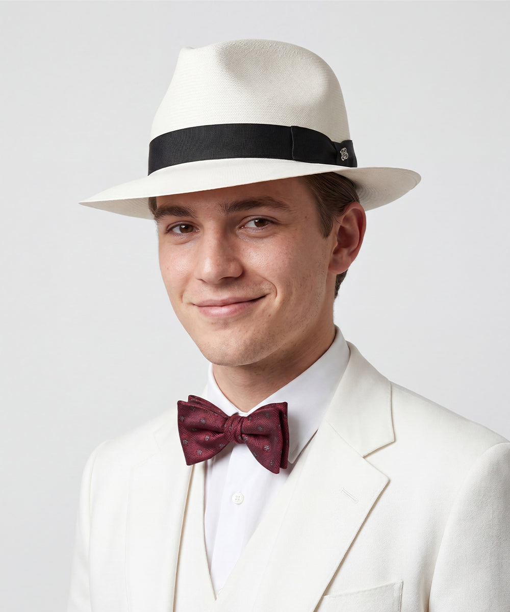 LBORA Gatsby Straw Panama - Black