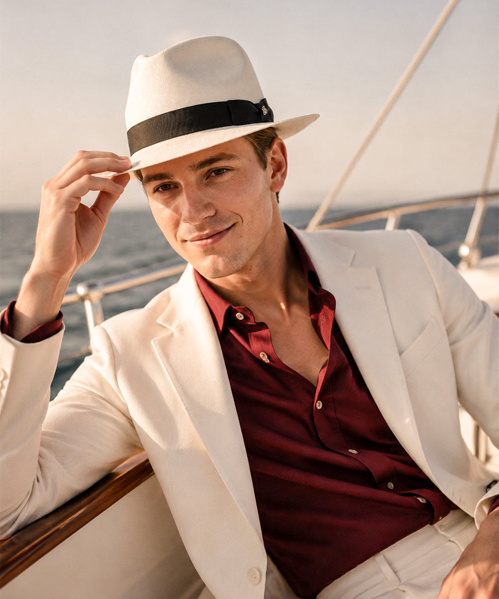 LBORA Gatsby Straw Panama - Black
