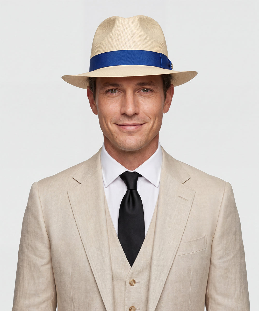 LBORA Gatsby Straw Panama - Natural