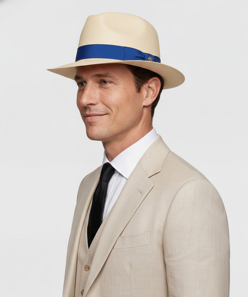 LBORA Gatsby Straw Panama - Natural