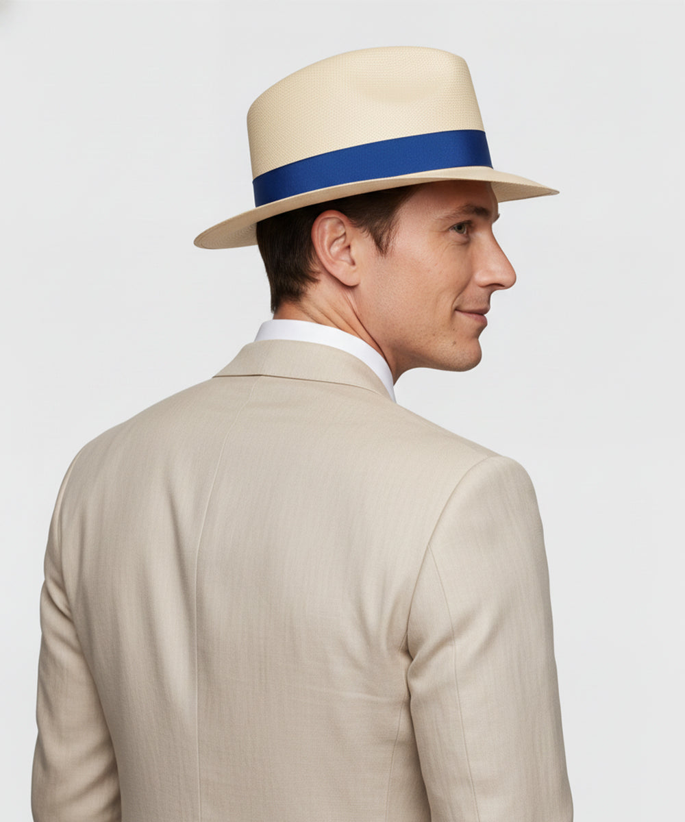 LBORA Gatsby Straw Panama - Natural