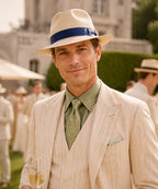 LBORA Gatsby Straw Panama - Natural