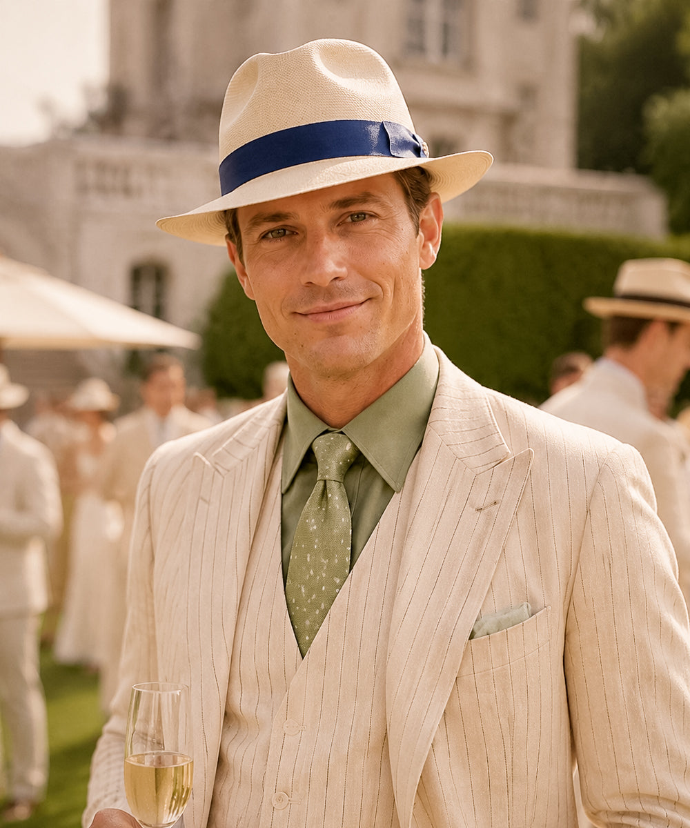 LBORA Gatsby Straw Panama - Natural