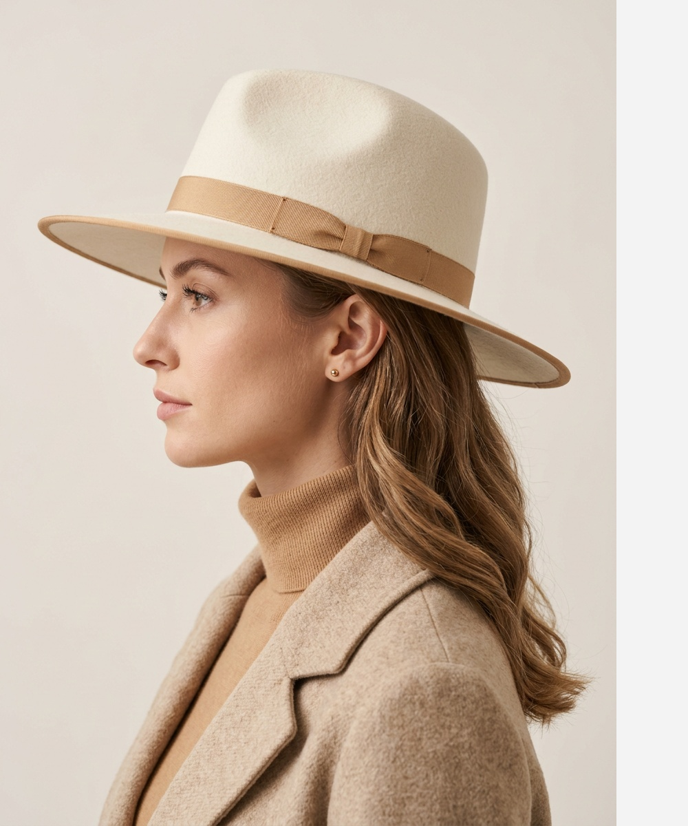 LBORA Legacy Felt Fedora - Beige