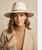 LBORA Legacy Felt Fedora - Beige