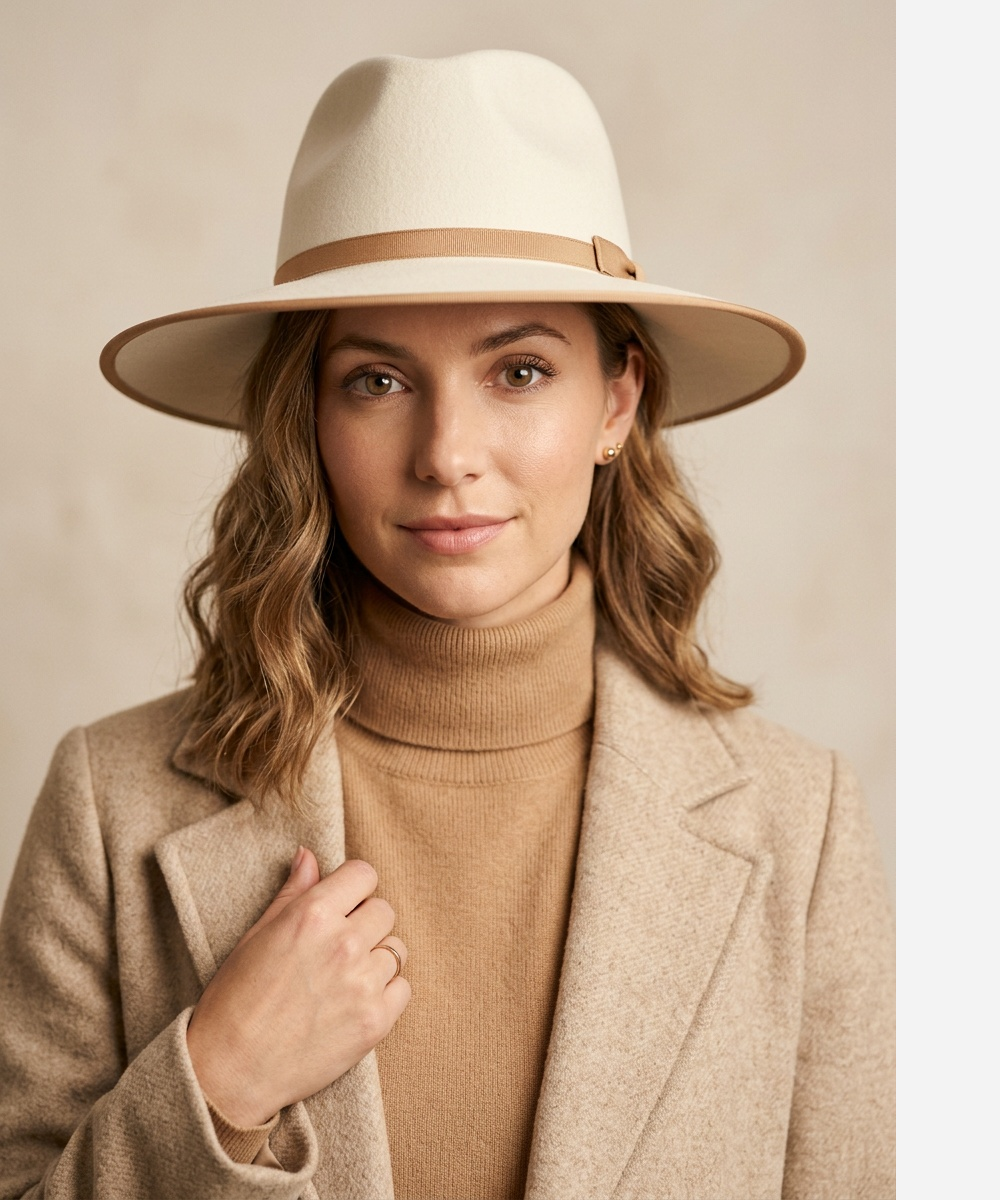 LBORA Legacy Felt Fedora - Beige